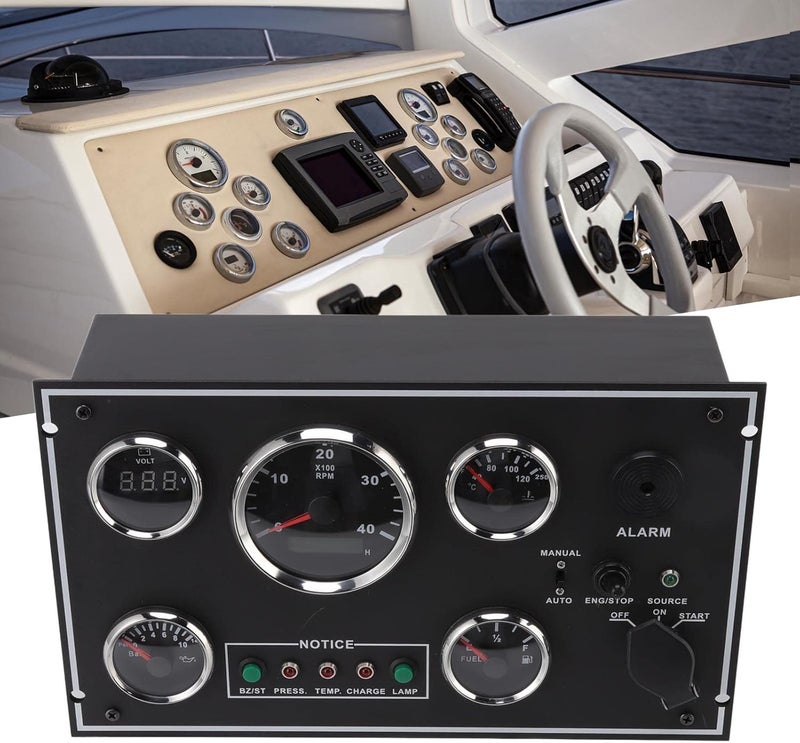 woobles Ignition Switch Board for RV Yacht Boat Dashboard 5 in 1 Low Battery Alarm (12V) - Image 5